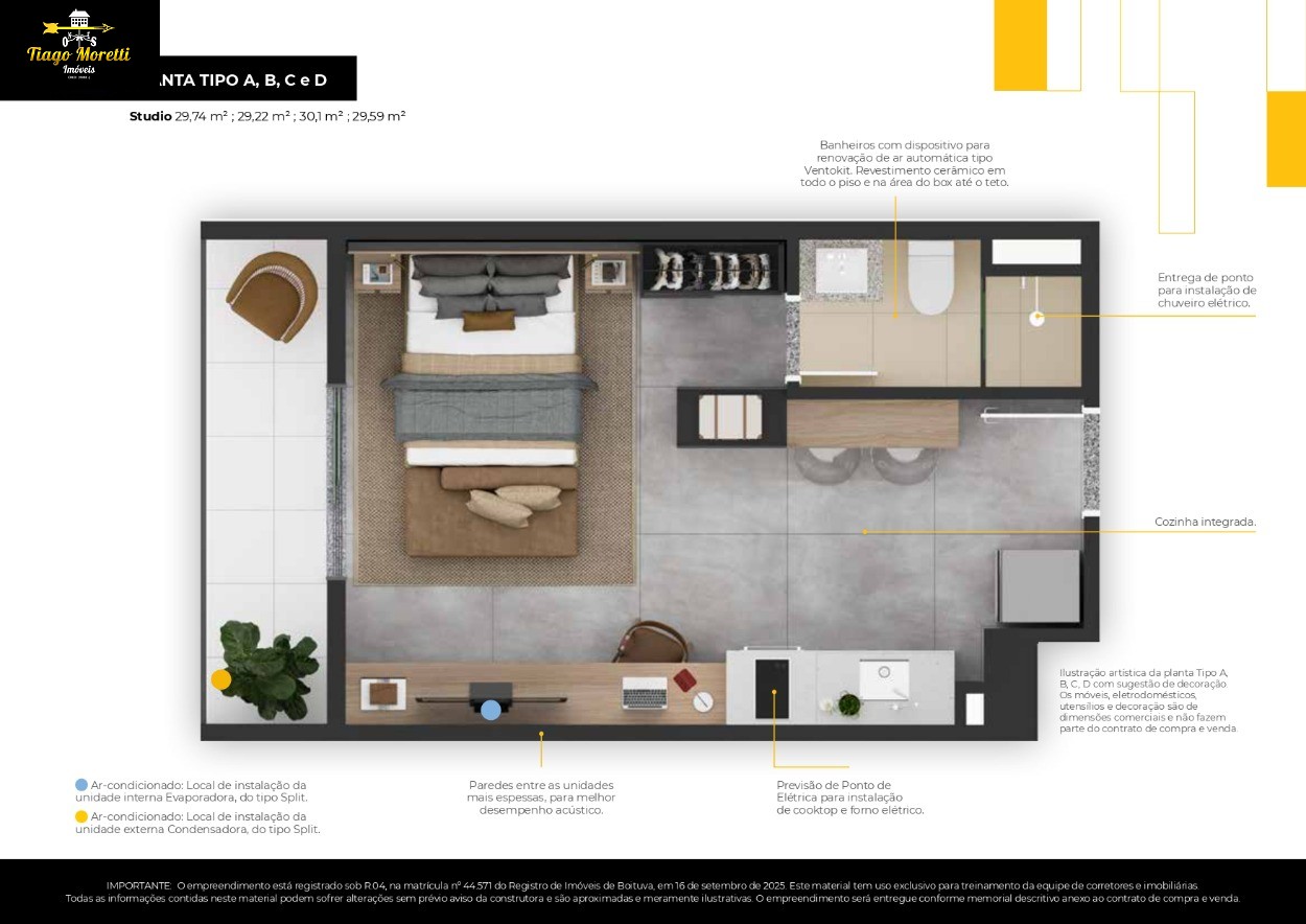 Kitnet-Studio, 29 m² - Foto 7