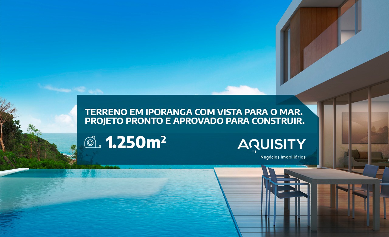 Terreno à venda em Iporanga Guarujá, 1250m² com vista para o mar, a poucos metros da praia.