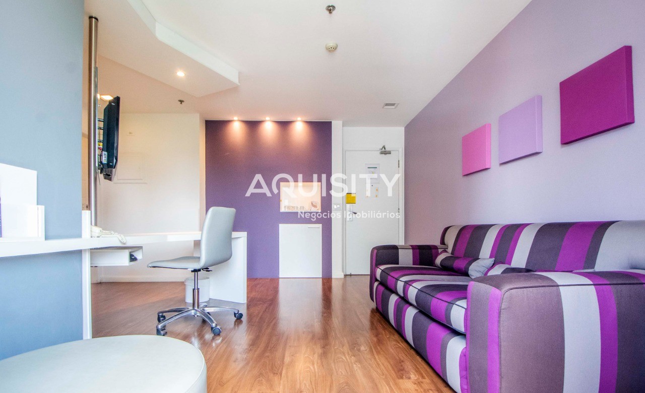 Apartamento Flat à venda 33,60m² Vila Mariana Próximo Metrô Paraíso 1 dormitório sala 1 banheiro Mobiliado 1 Vaga Ar Condicionado Móveis Planejados