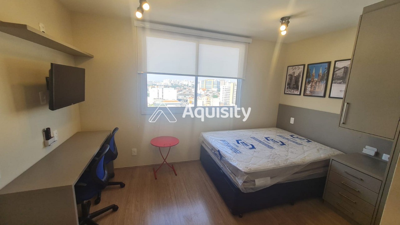 Apartamento Stúdio para locação 19m² Brás - 1 dormitório/sala, cozinha, banheiro, mobiliado, móveis planejados com lazer completo