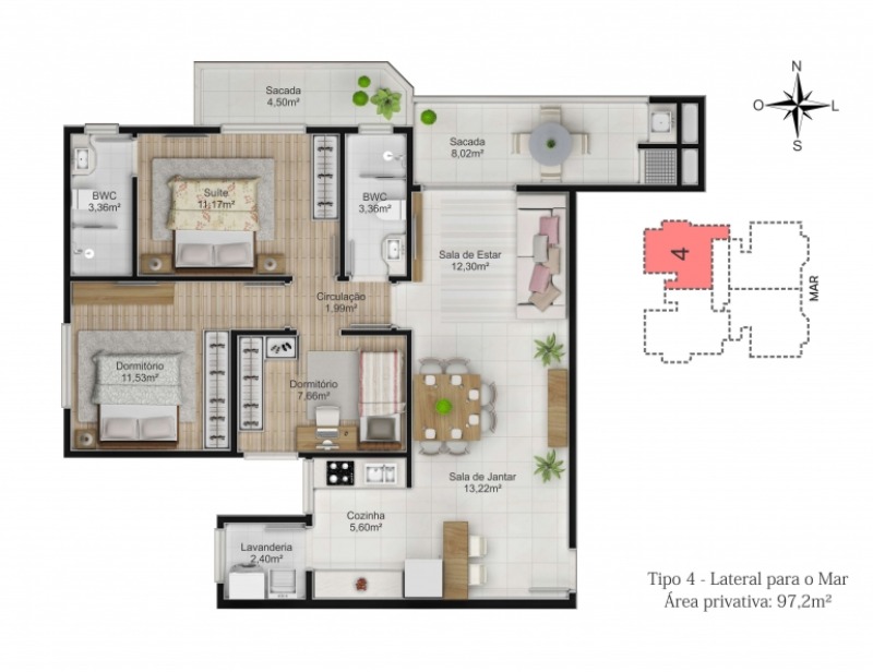 Apartamento, 3 quartos, 97 m² - Foto 11