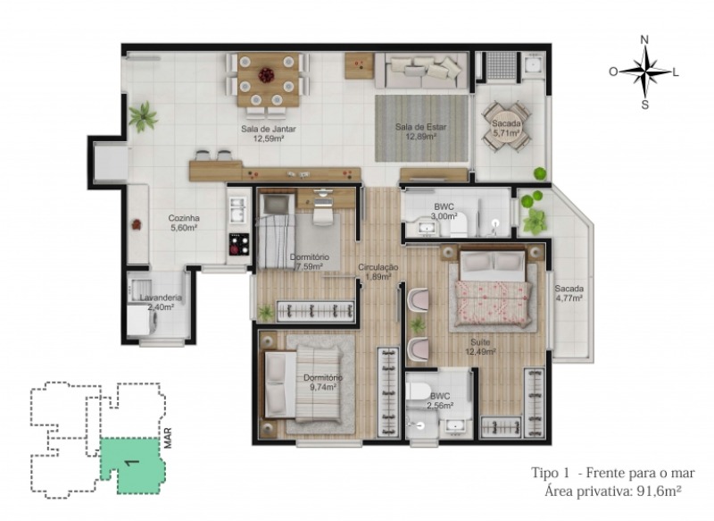 Apartamento, 3 quartos, 97 m² - Foto 10