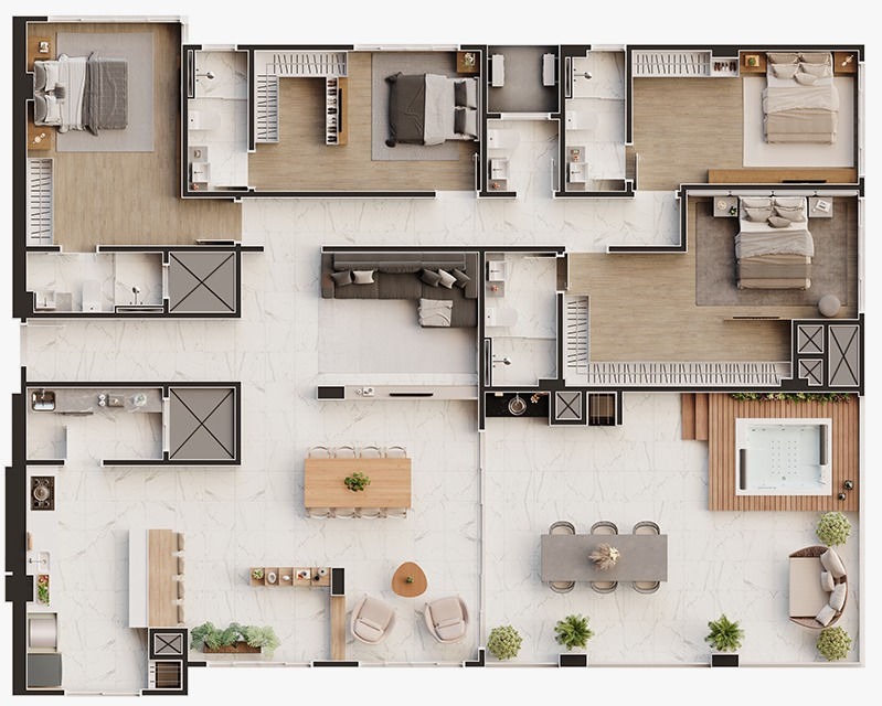 Cobertura, 4 quartos, 234 m² - Foto 24