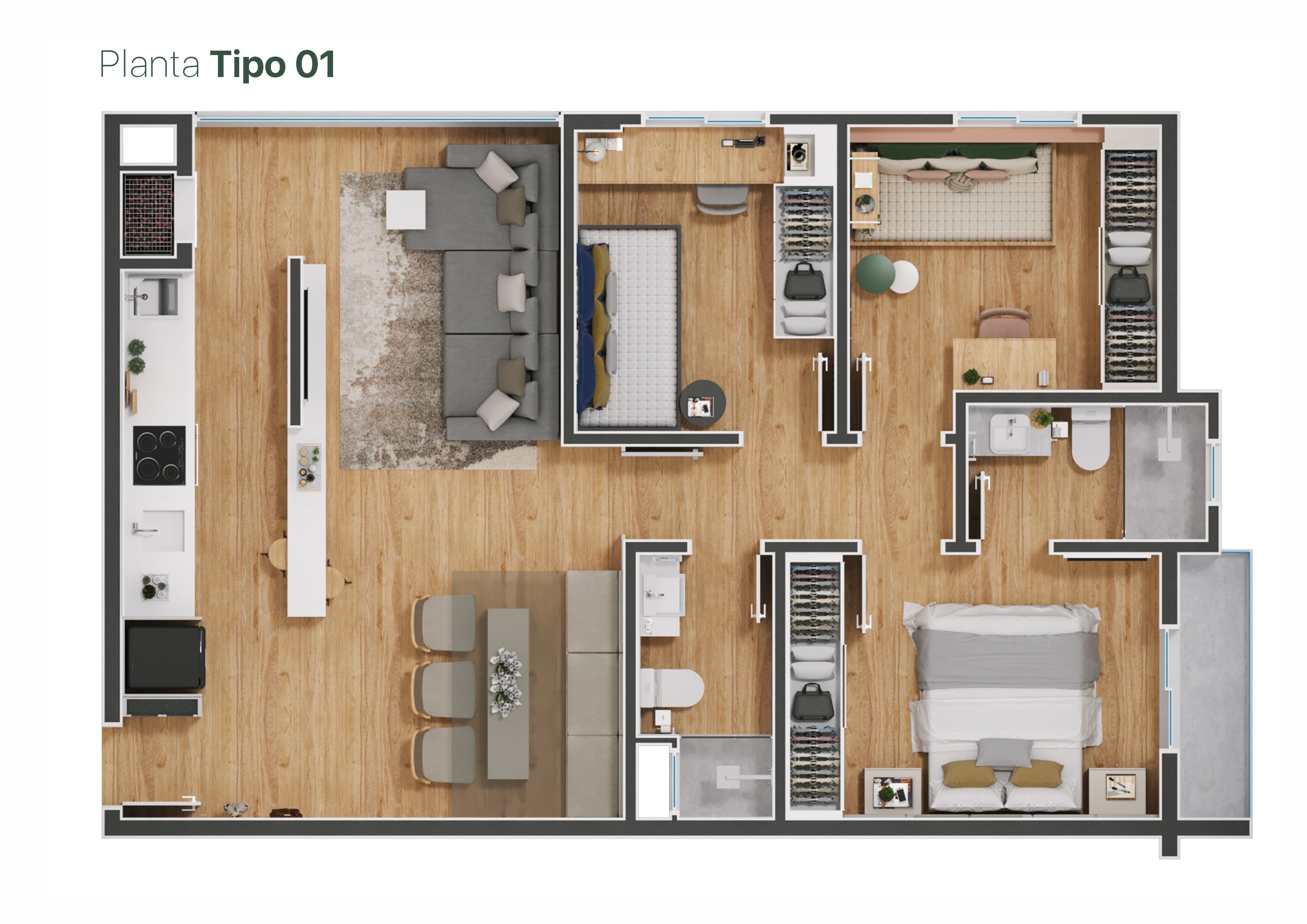 Apartamento, 2 quartos, 74 m² - Foto 23