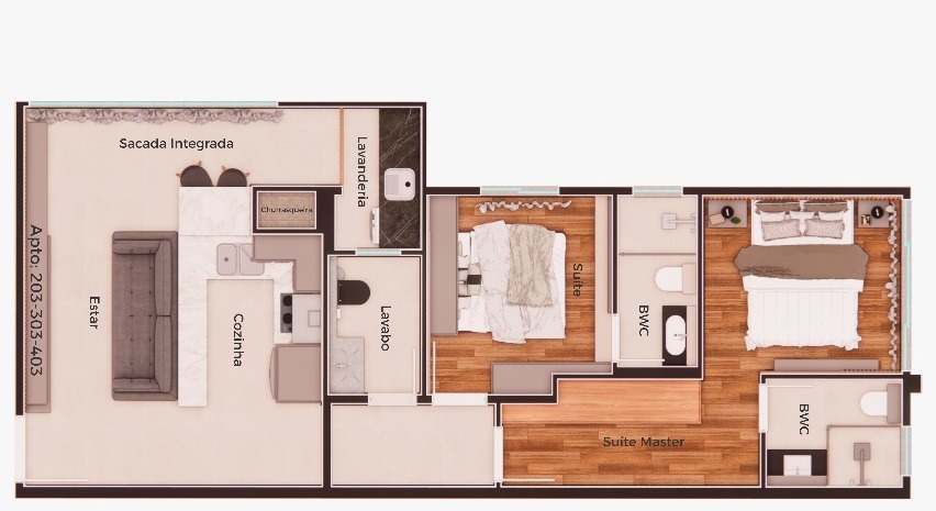 Apartamento, 2 quartos, 74 m² - Foto 38