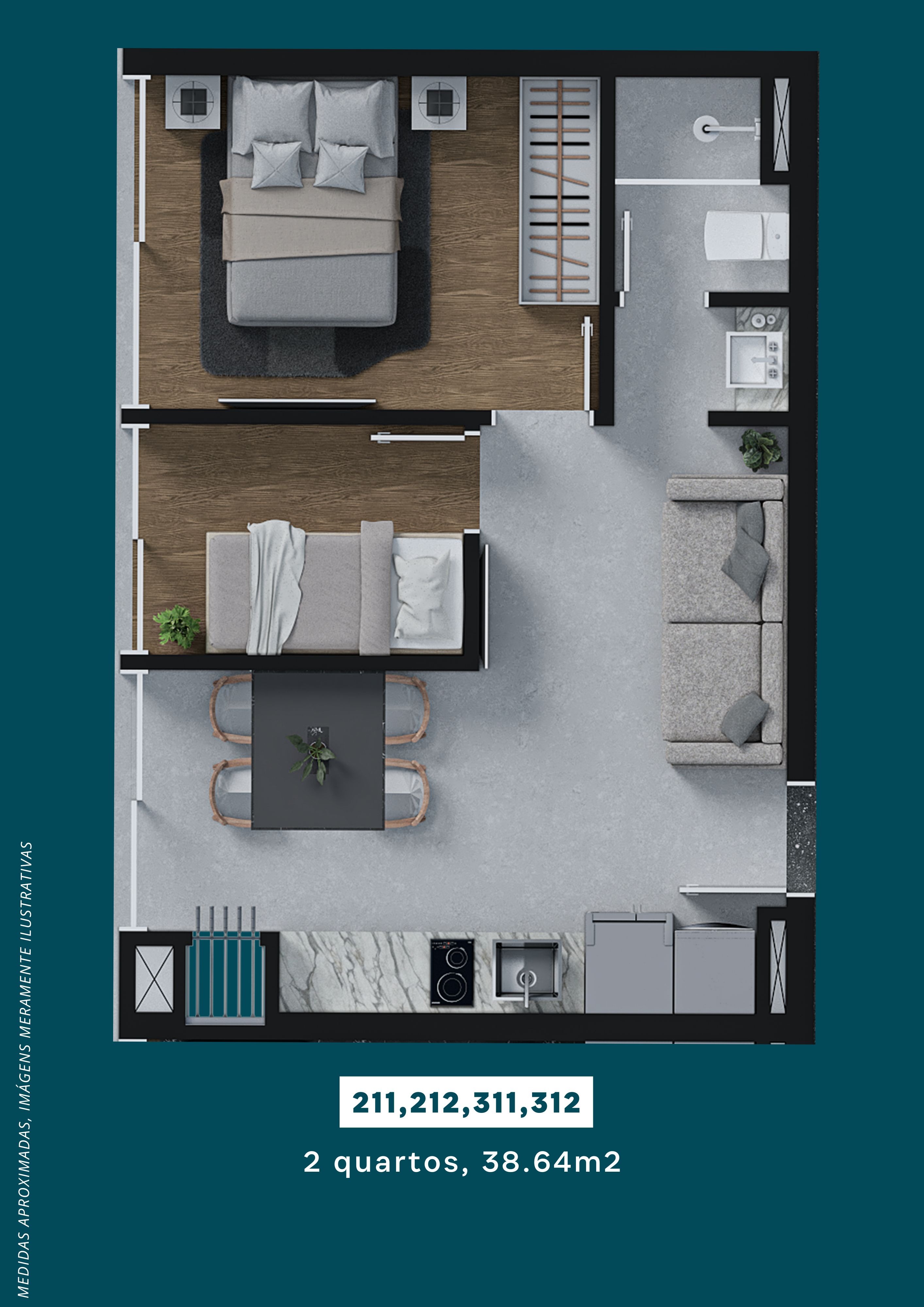 Apartamento, 2 quartos, 38 m² - Foto 19