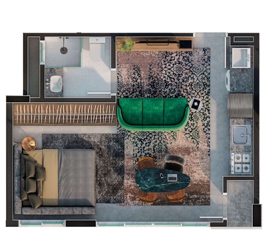 Flat/Apart Hotel, 1 quarto, 30 m² - Foto 4