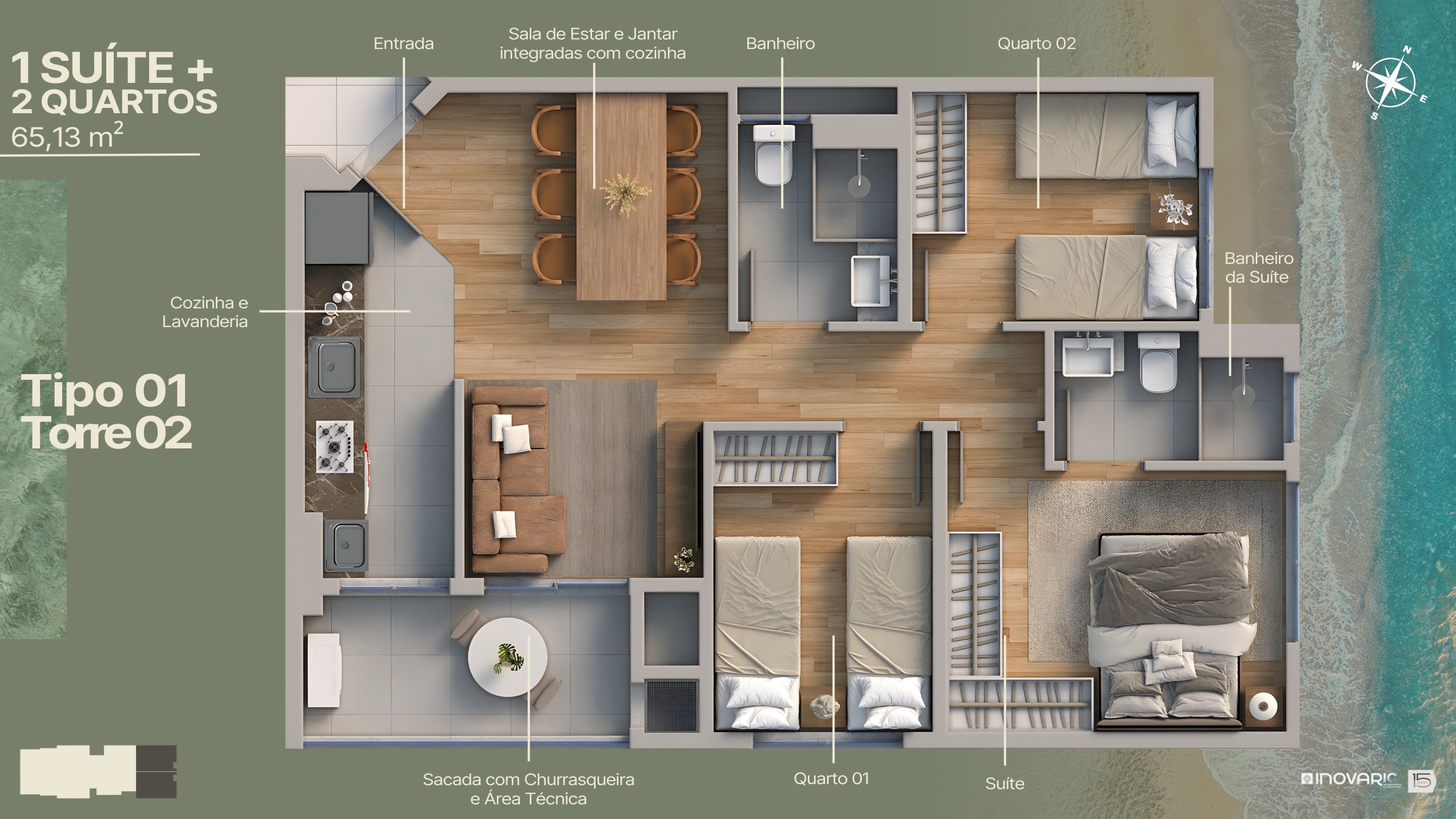 Apartamento, 3 quartos, 65 m² - Foto 12