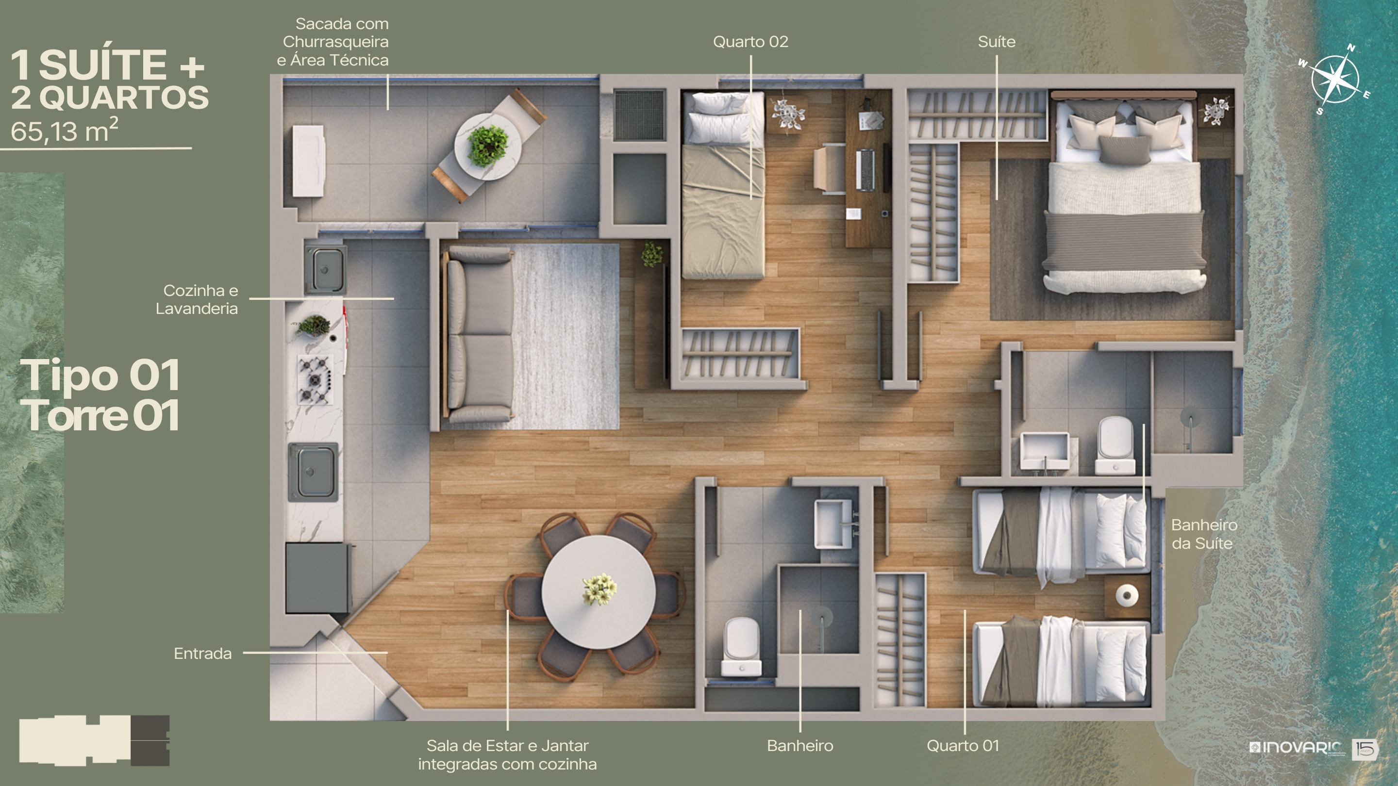 Apartamento, 2 quartos, 55 m² - Foto 10