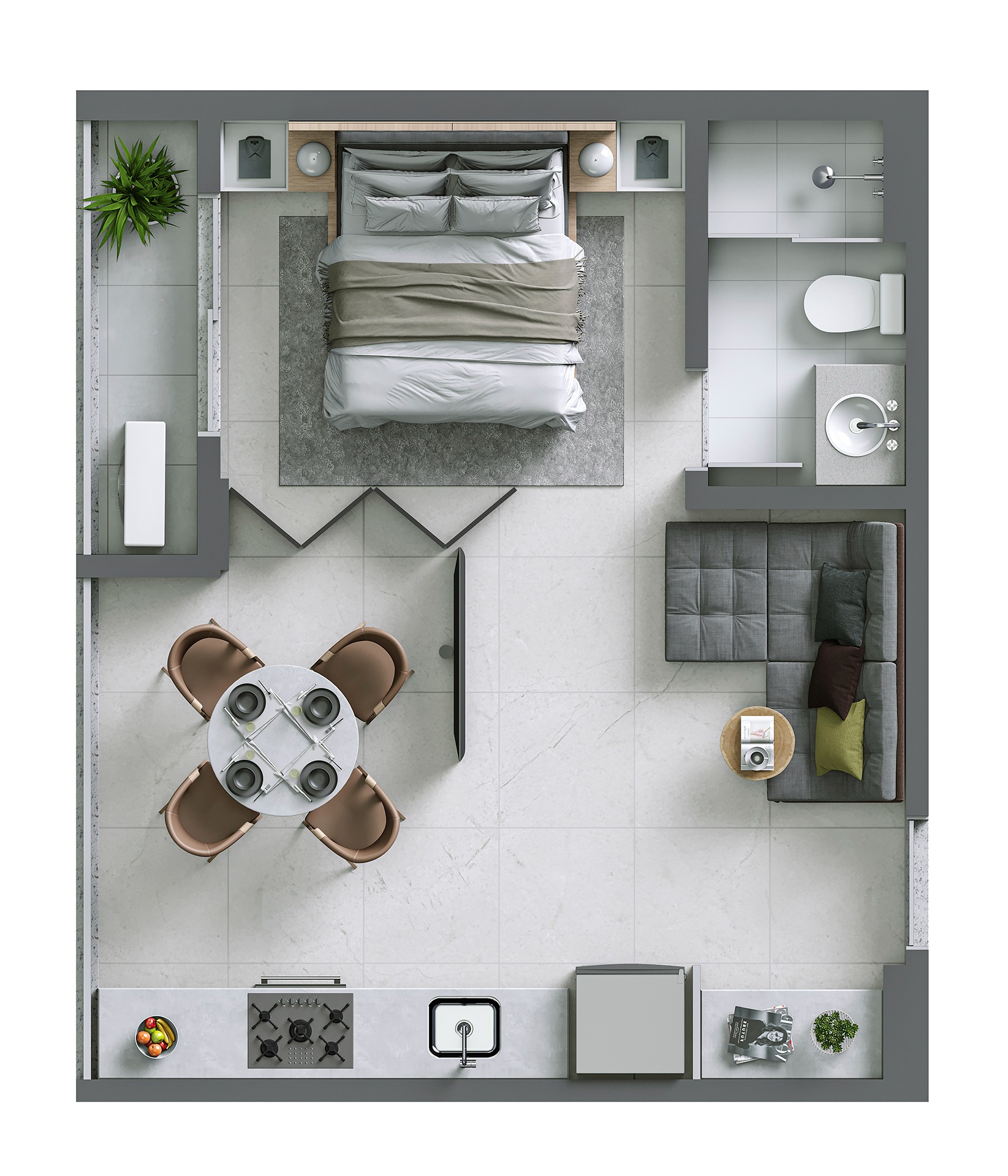 Apartamento, 1 quarto, 36 m² - Foto 4