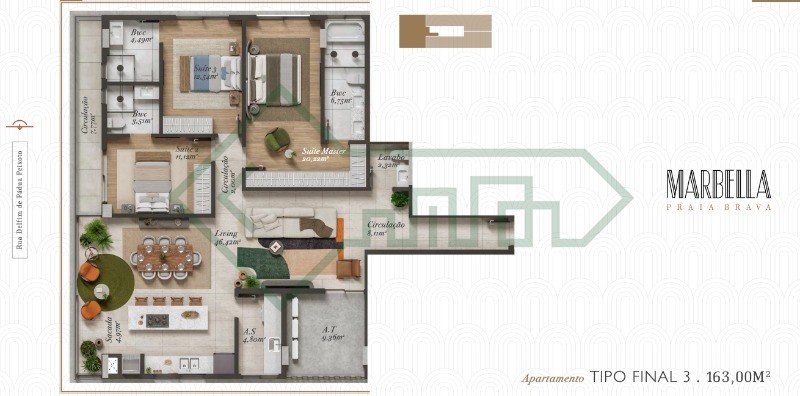 Apartamento, 3 quartos, 163 m² - Foto 11