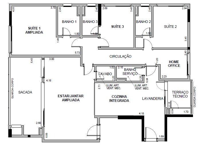 Apartamento, 3 quartos, 164 m² - Foto 37