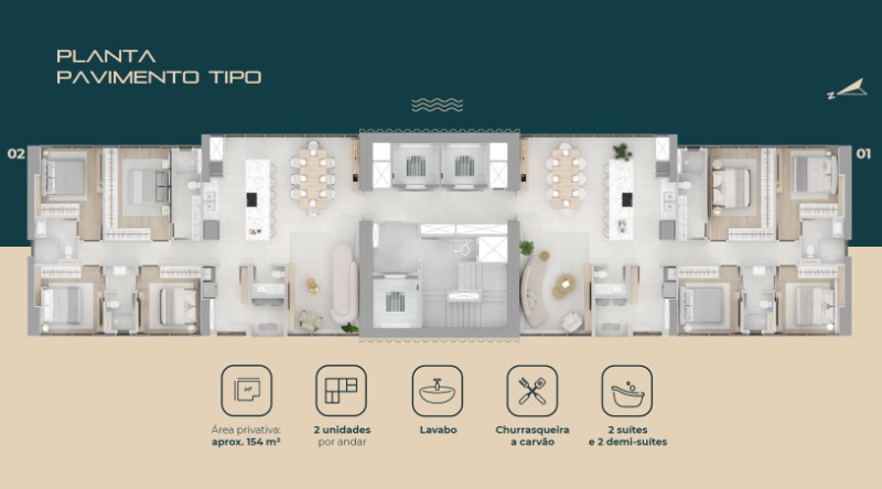 Apartamento, 4 quartos, 154 m² - Foto 36