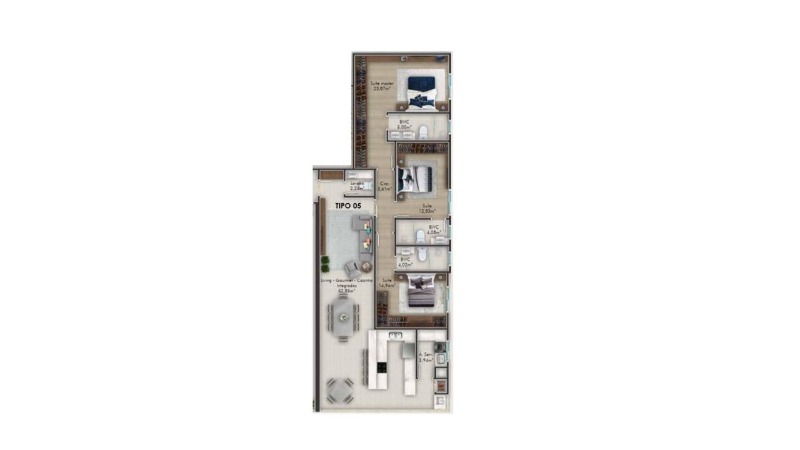 Apartamento, 3 quartos, 145 m² - Foto 8
