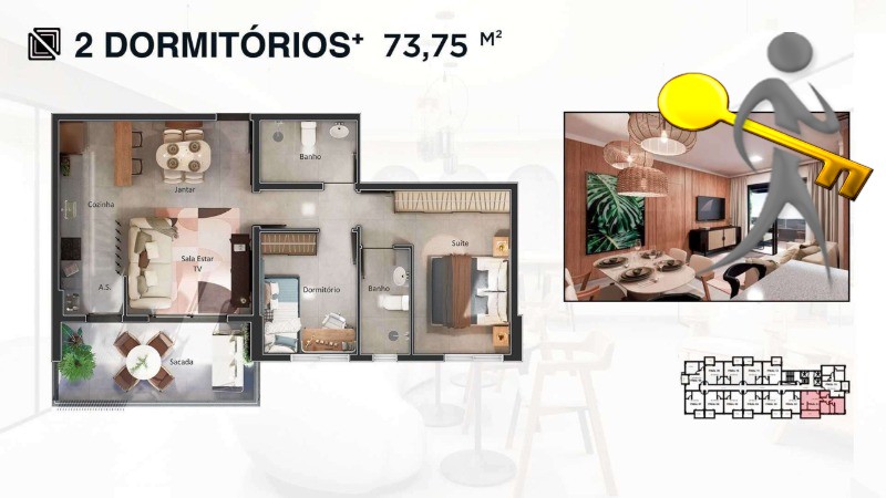 Apartamento, 1 quarto, 50 m² - Foto 22