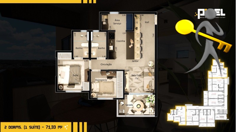 Apartamento, 2 quartos, 50 m² - Foto 30