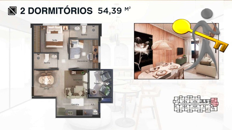 Apartamento, 1 quarto, 50 m² - Foto 21