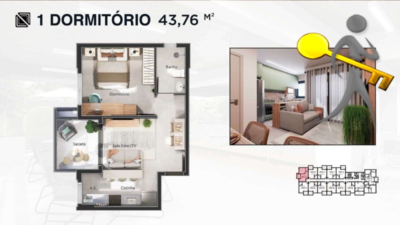 Apartamento, 1 quarto, 50 m² - Foto 20