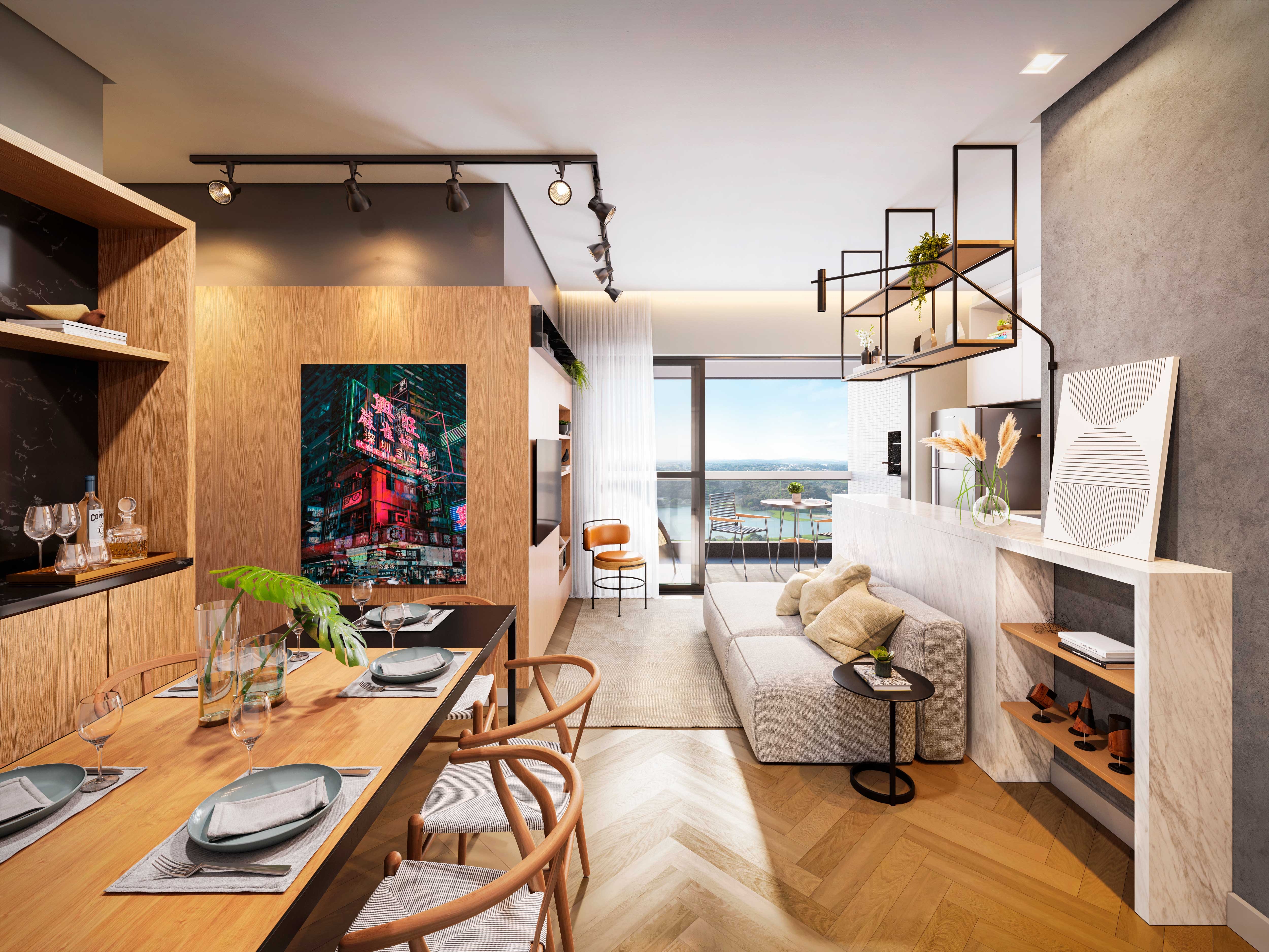 Apartamento Residencial CROMA no Bigorrilho- 68,26m² com 02 Domitórios.