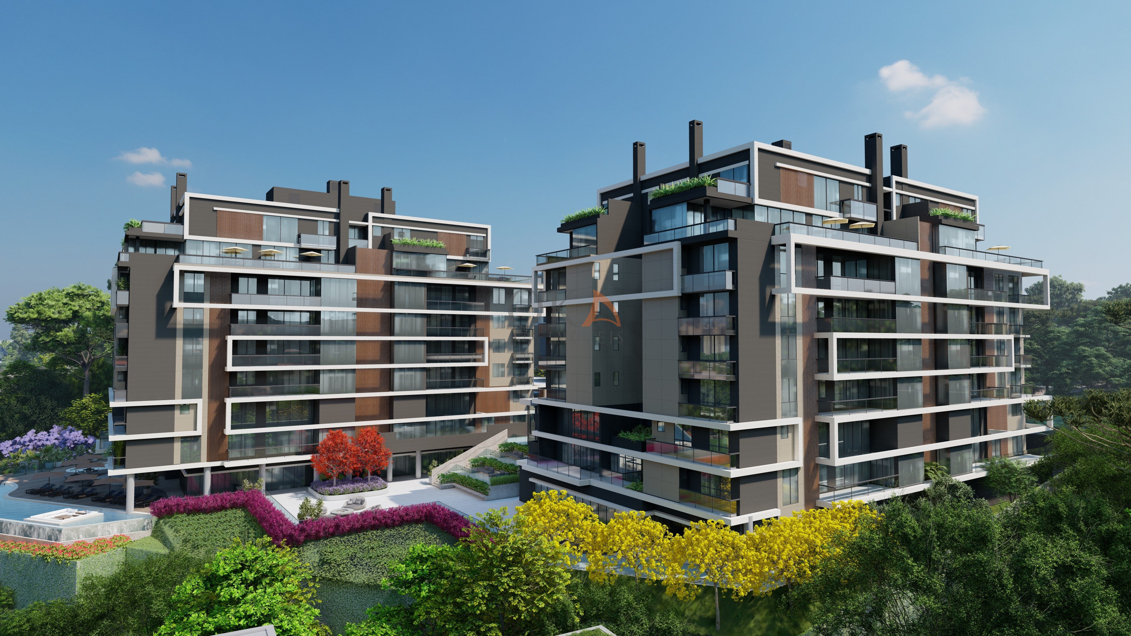 Reserva colina- apartamento cobertura com 380,95m² em frente