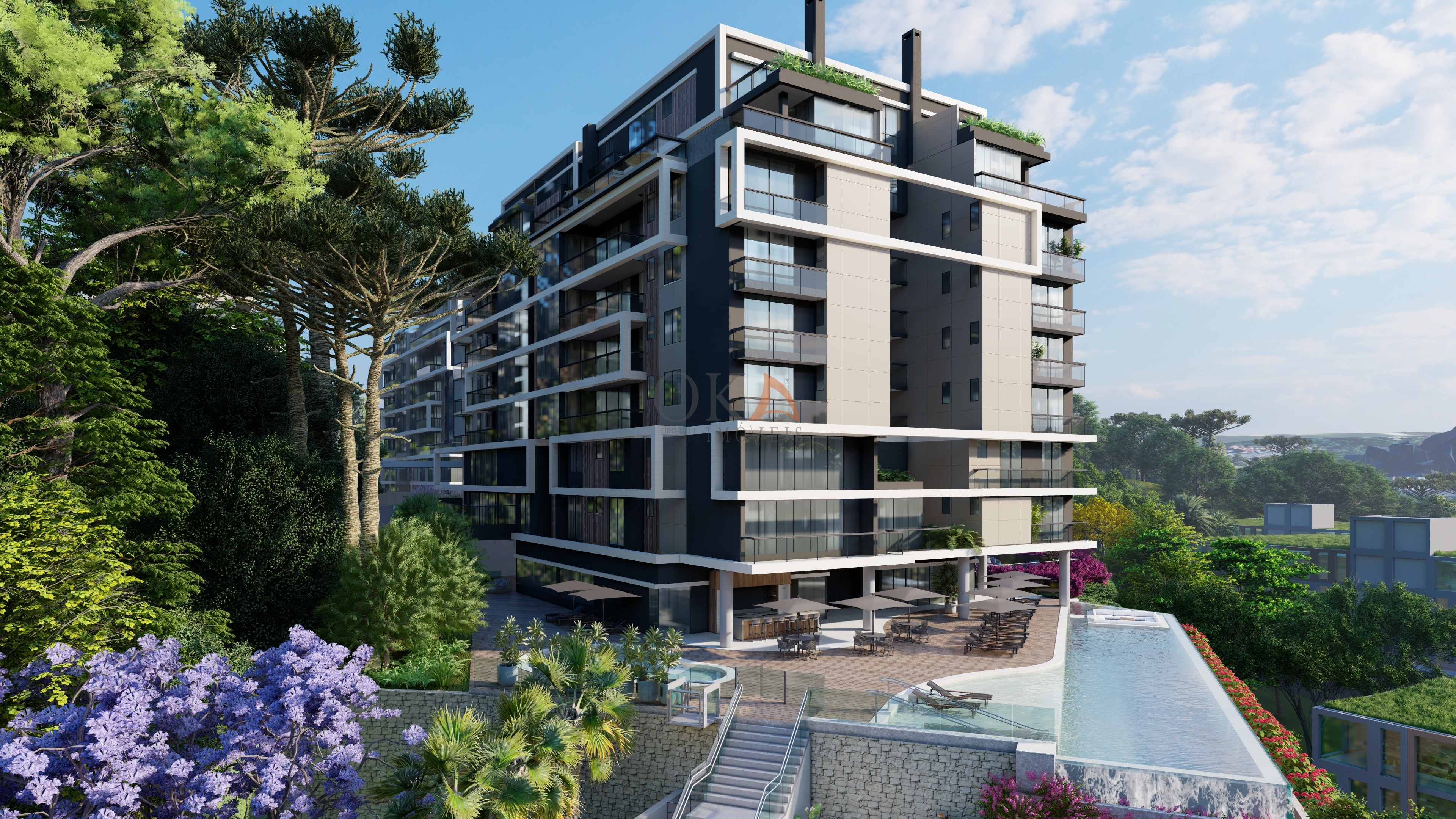 Reserva colina- apartamento cobertura com 380,95m² em frente