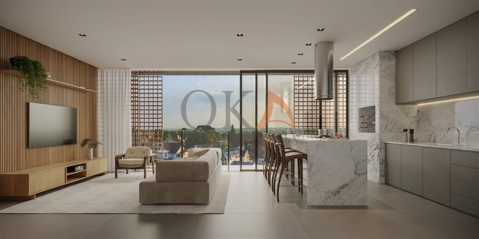Ampio- cobertura de 336,43m² com piscina privativa e 4 suíte