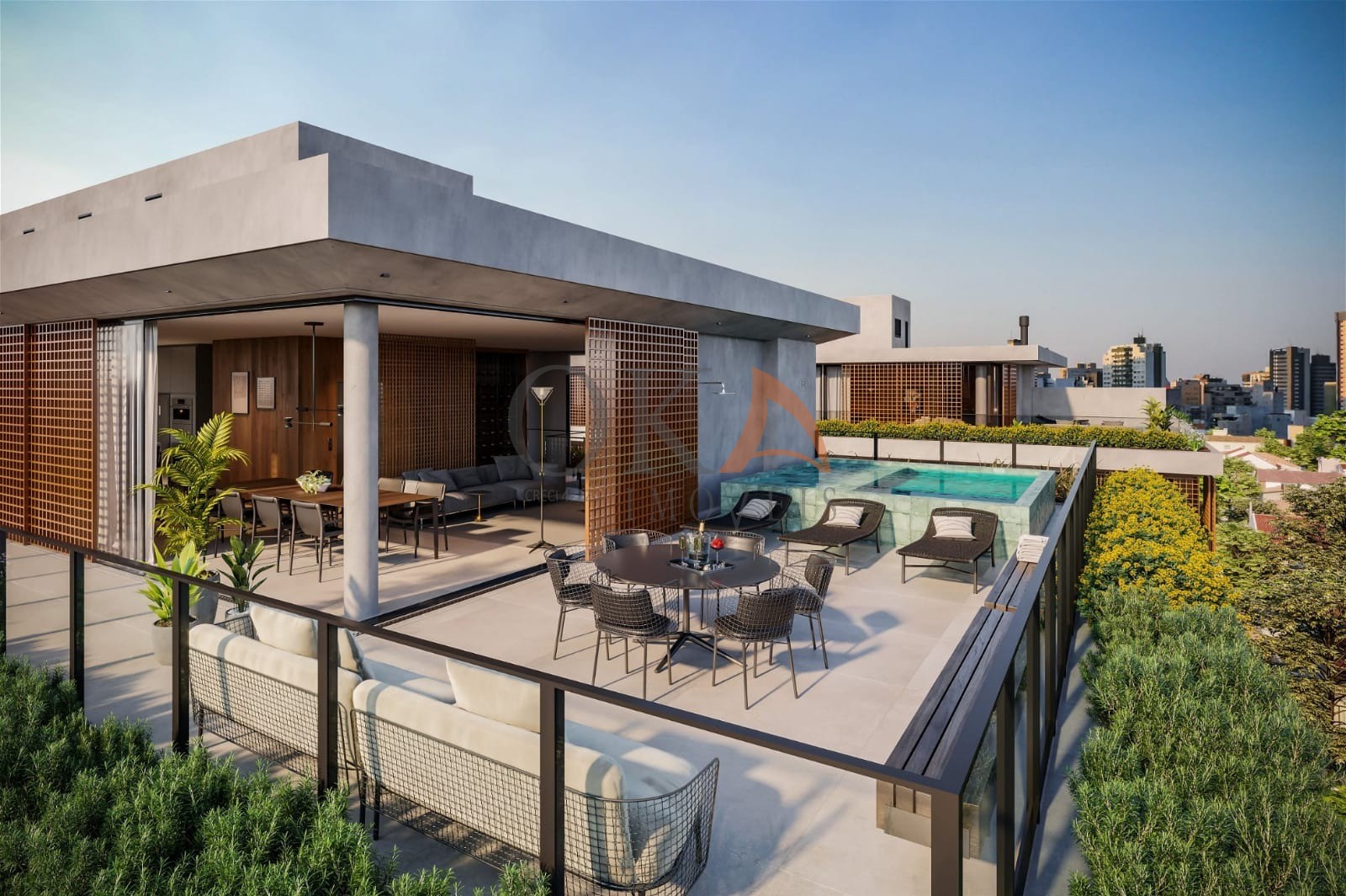Ampio- cobertura de 336,43m² com piscina privativa e 4 suíte