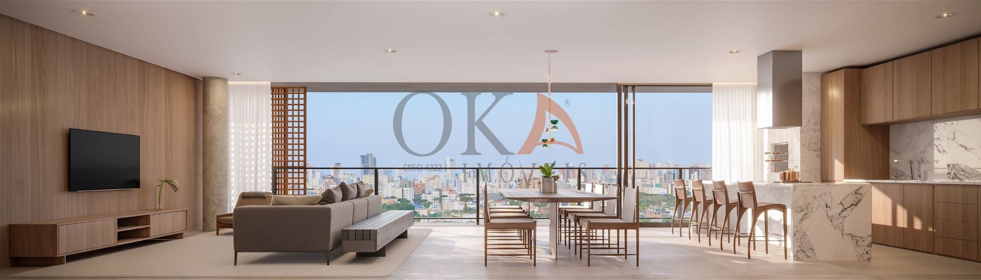 Ampio- cobertura de 336,43m² com piscina privativa e 4 suíte