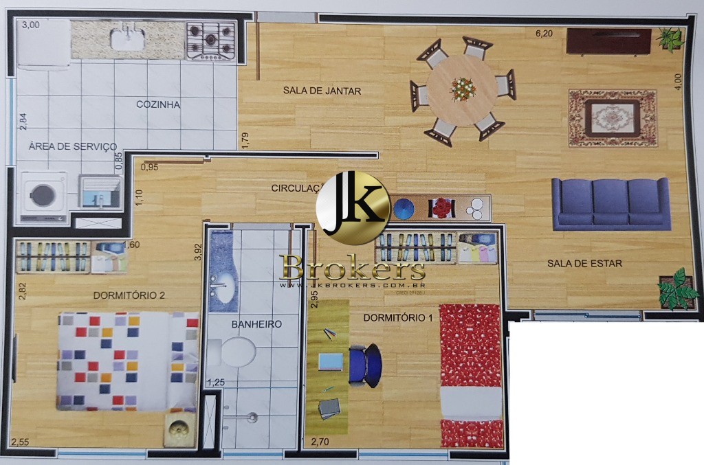 Apartamento em VILA SANTA ISABEL, SÃO ROQUE - Excelente Apartamento à Venda com 60 m² e Garden em São Roque - SP