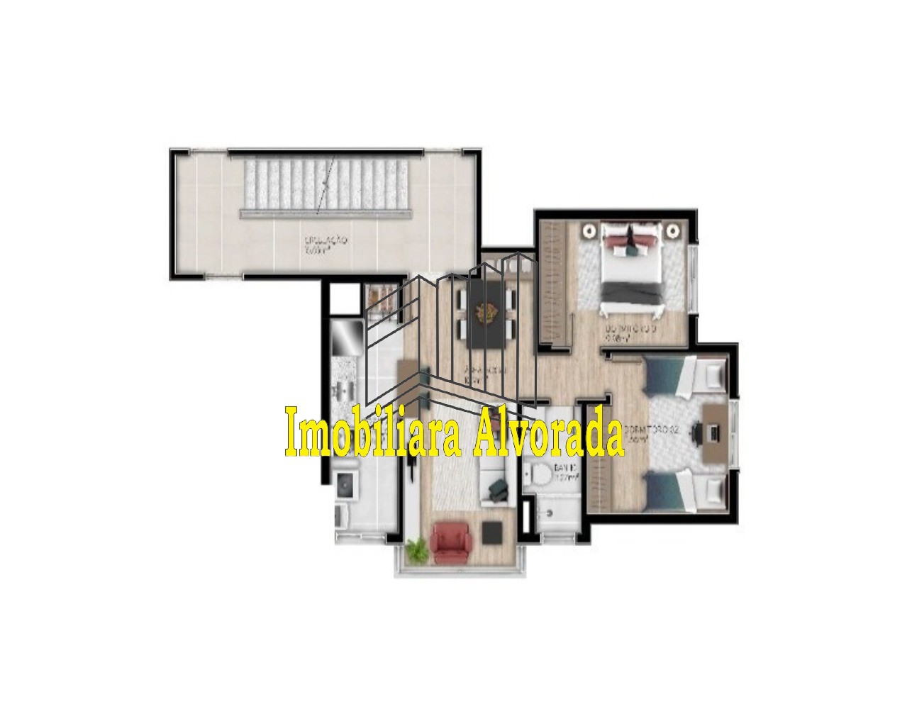 Apartamento à venda com 2 quartos, 52m² - Foto 3