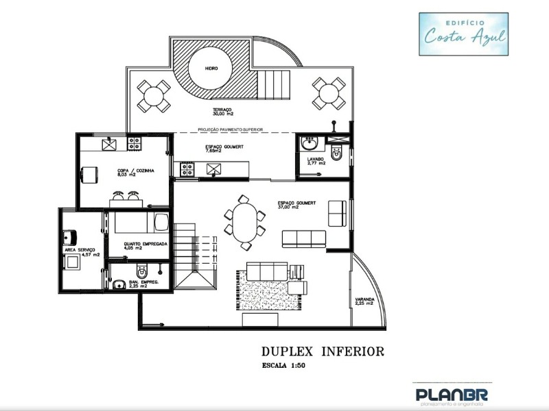Edifício Costa Azul águas Claras - Maravilhosa Cobertura Duplex com vista livre, 4 suítes e 2 vagas com 185 m². Prédio novo com Habite-se já Averbado