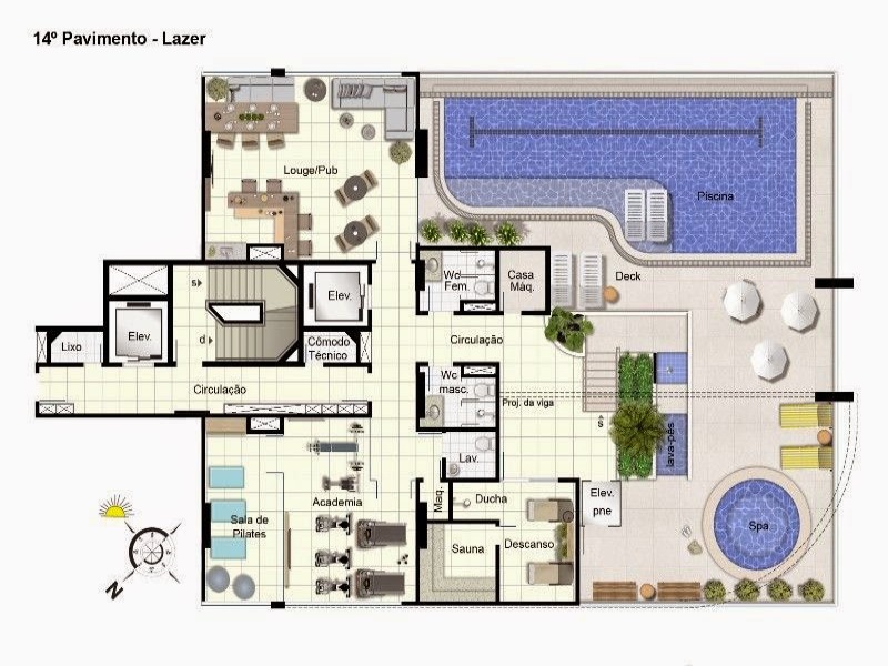 Águas Claras Cobertura no Lê Paysage - 2 quartos. Nascente , 170 m² sendo 2 suítes uma com closet, área gourmet com hidromassagem , 4 vagas de garage