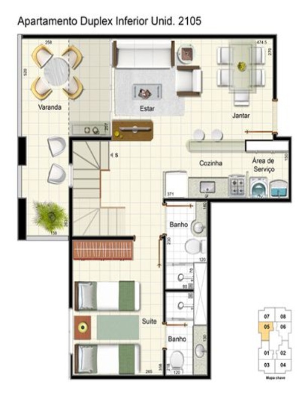 Joy Residence Águas Claras - Apartamento cobertura Duplex - 3 suítes, 2 vagas de garagem soltas Linda cobertura com a melhor vista de Águas Claras (s