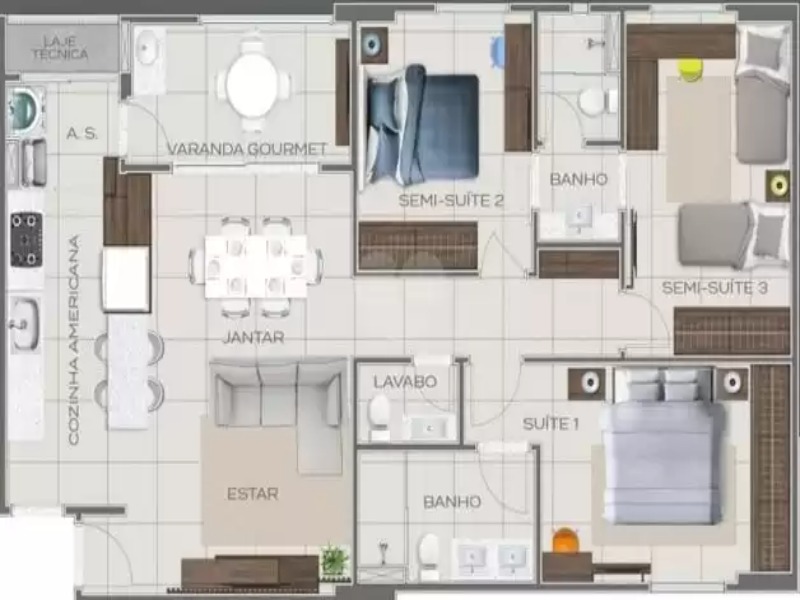 Infinity Residence Águas Claras - Espetacular lançamento, já na fase de acabamento na Rua 36 sul, próximo ao Metrô Concessionárias. 2 vagas de garagem