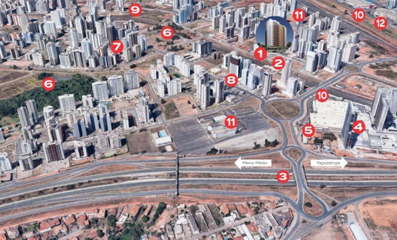 Infinity Residence Águas Claras - Espetacular lançamento, já na fase de acabamento na Rua 36 sul, próximo ao Metrô Concessionárias. 2 vagas de garagem