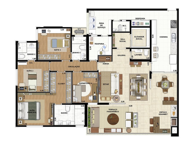Apartamento, 4 quartos, 178 m² - Foto 31