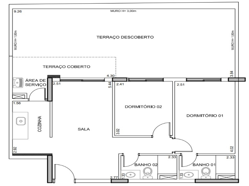 Apartamento à venda com 2 quartos, 89m² - Foto 2