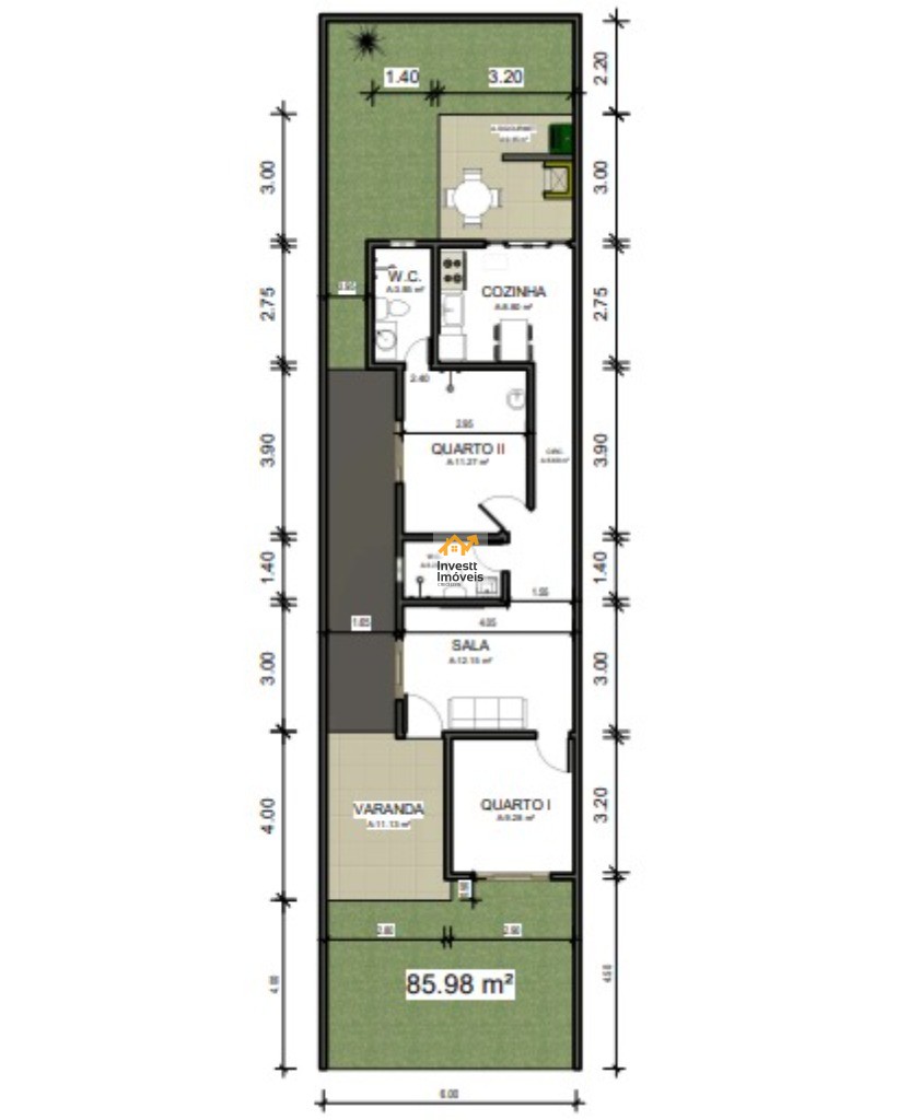 Casa, 2 quartos - Foto 2