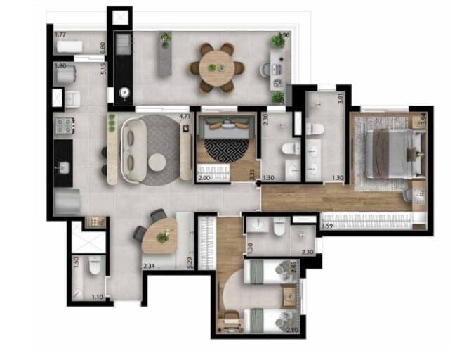 Apartamento, 3 quartos, 101 m² - Foto 24