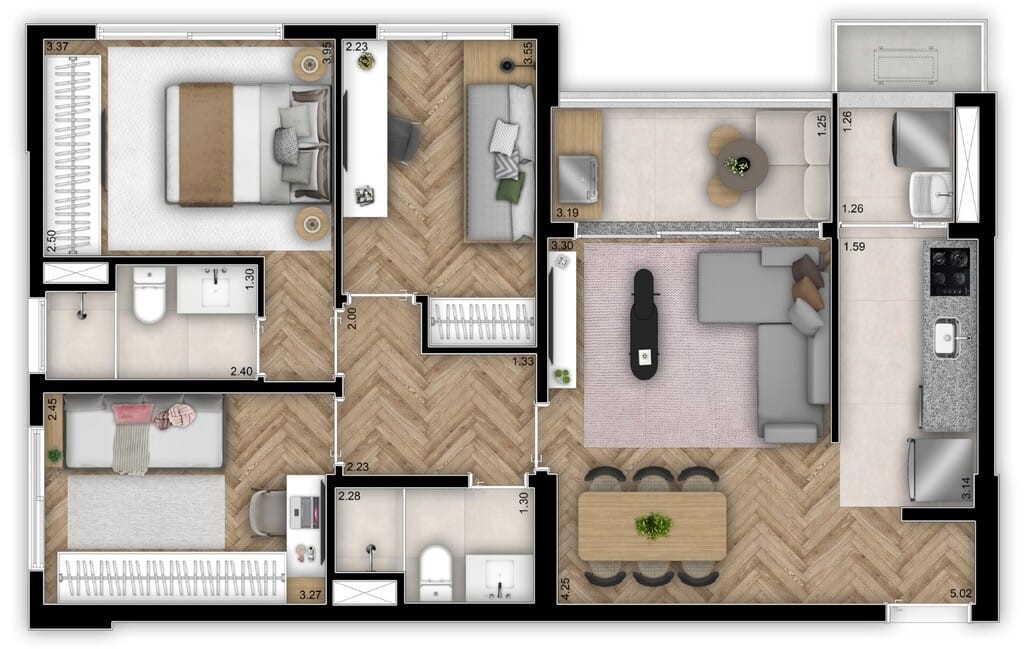 Apartamento, 3 quartos, 73 m² - Foto 17