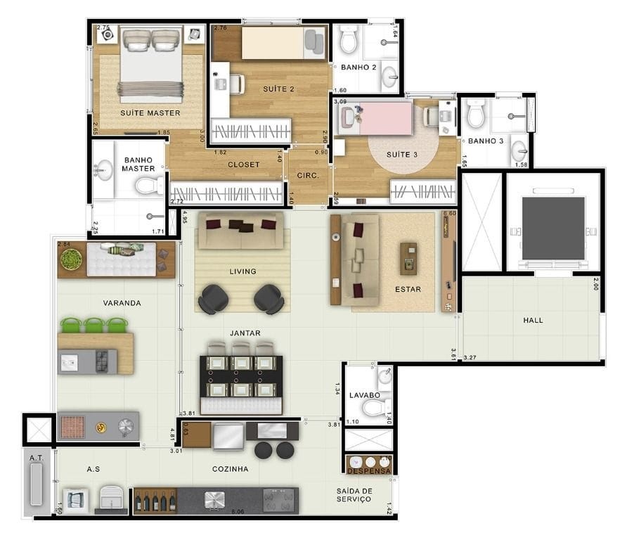 Apartamento, 3 quartos, 113 m² - Foto 16