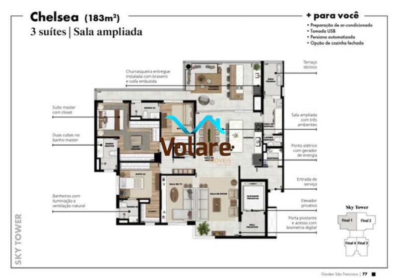 Apartamento, 4 quartos, 183 m² - Foto 19