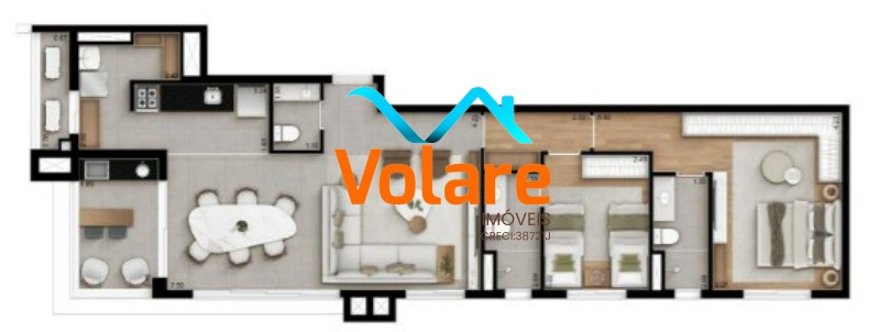 Apartamento, 2 quartos, 91 m² - Foto 2