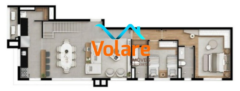Apartamento, 3 quartos, 194 m² - Foto 1
