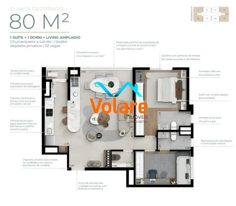 Apartamento, 3 quartos, 79 m² - Foto 3