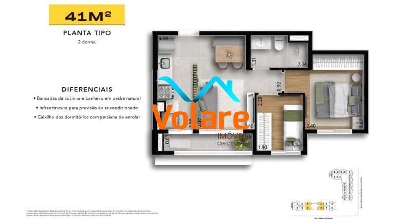 Apartamento, 2 quartos, 41 m² - Foto 24