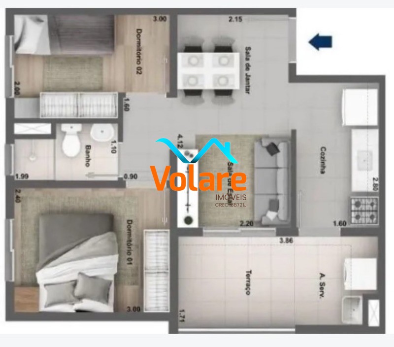 Apartamento, 2 quartos, 43 m² - Foto 15