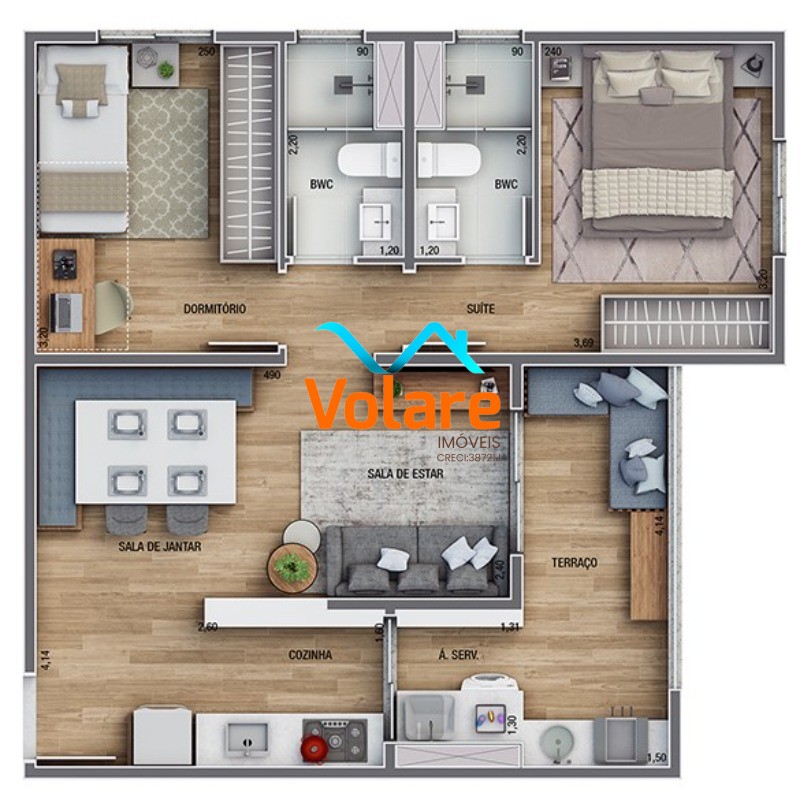 Apartamento, 2 quartos, 55 m² - Foto 14