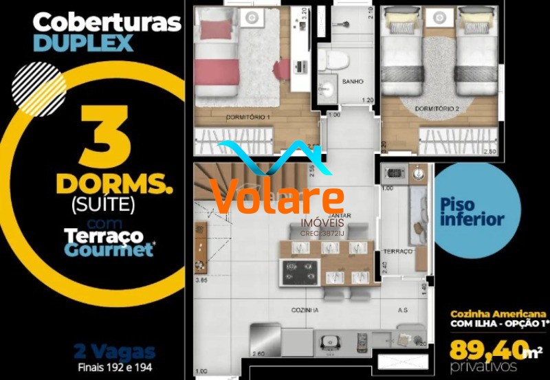 Cobertura, 3 quartos, 89 m² - Foto 23
