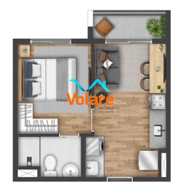 Kitnet-Studio, 26 m² - Foto 16